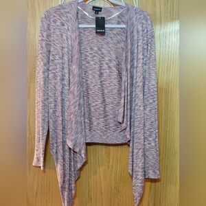 Torrid Spacedye Drape Front Cardigan Size 0 NWT